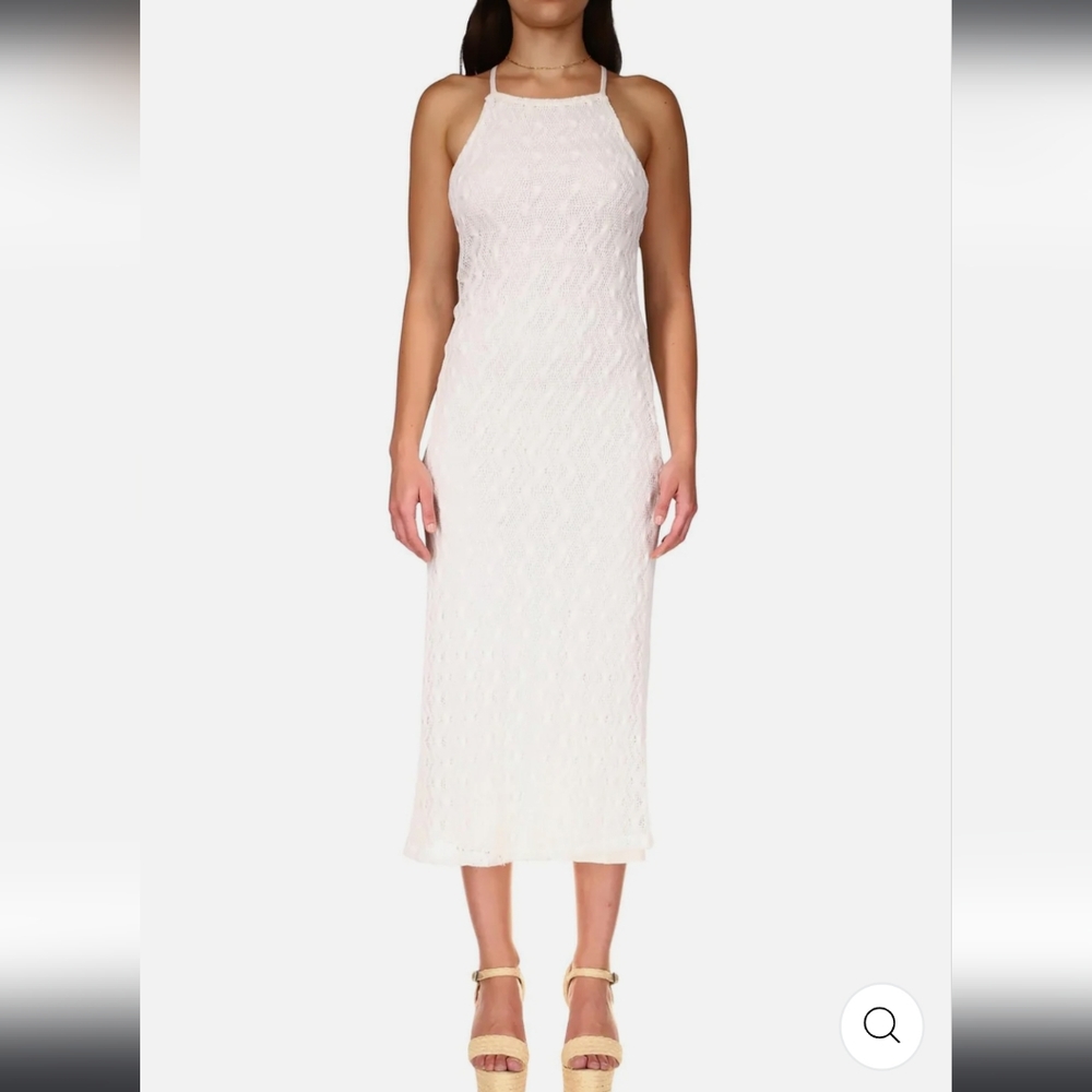 NWT SANCTUARY Into the Night Crochet Knit Midi Dress, XS